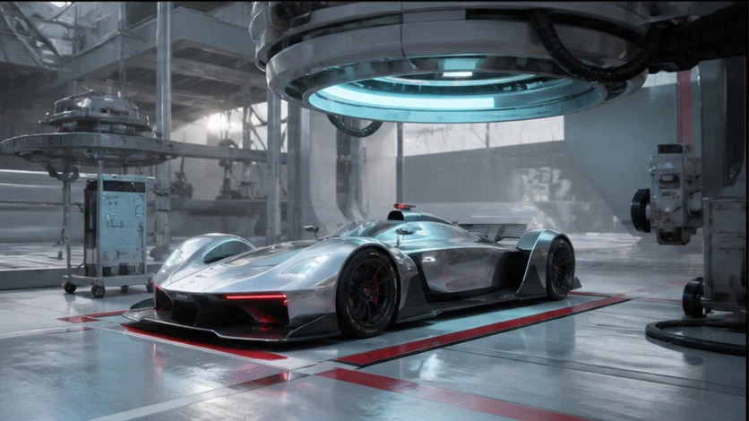 Circuit Zero: Master an electric prototype on tracks that reclaim every mistake as energy. Scene 2.