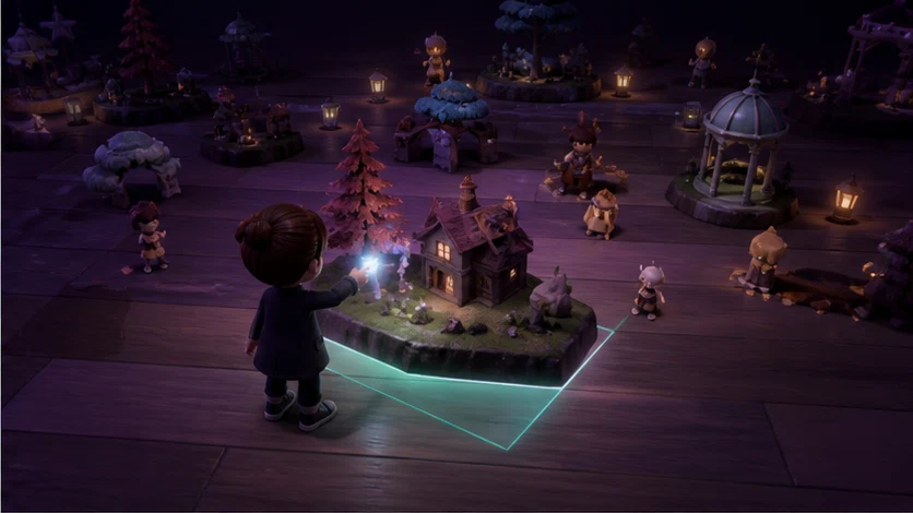 Dreamstage: Build playable scenes, music, and stories on a limitless stage. Scene 1.