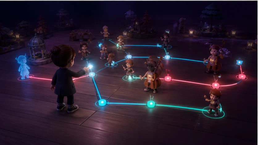 Dreamstage: Build playable scenes, music, and stories on a limitless stage. Scene 2.