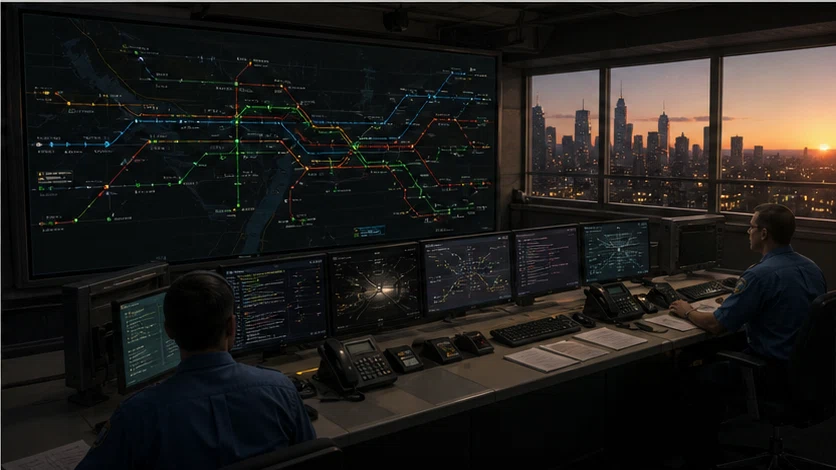 Night Shift Metro: Design transit through an impossible city and keep it moving until dawn. Scene 3.