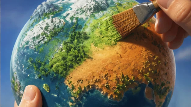Pocket Planet: Sculpt a tiny world and watch its civilizations improvise. Scene 1.